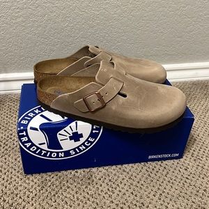 Birkenstock boston soft footbed leather shoes! Size 39!!